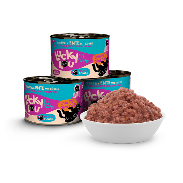 Lucky Lou® Lifestage Adult Geflügel & Ente 200g Katzennassfutter