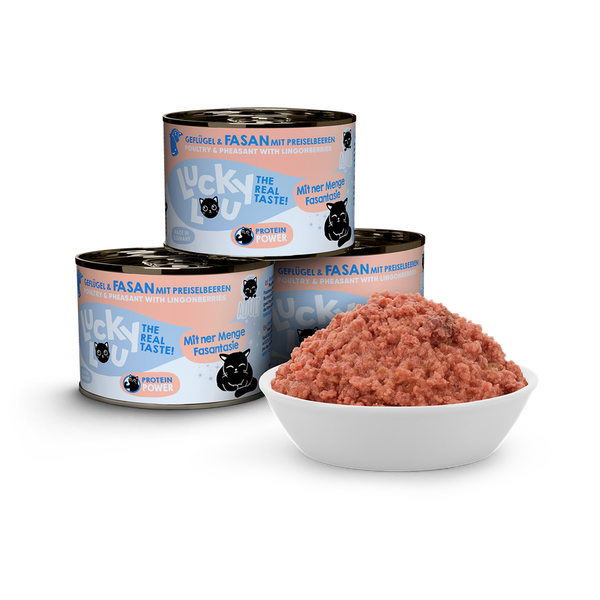 Lucky Lou® Lifestage Adult Geflügel & Fasan 200g Katzennassfutter