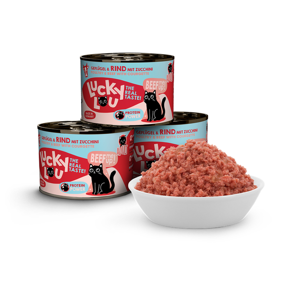 Lucky Lou® Lifestage Adult Geflügel & Rind 200g Katzennassfutter