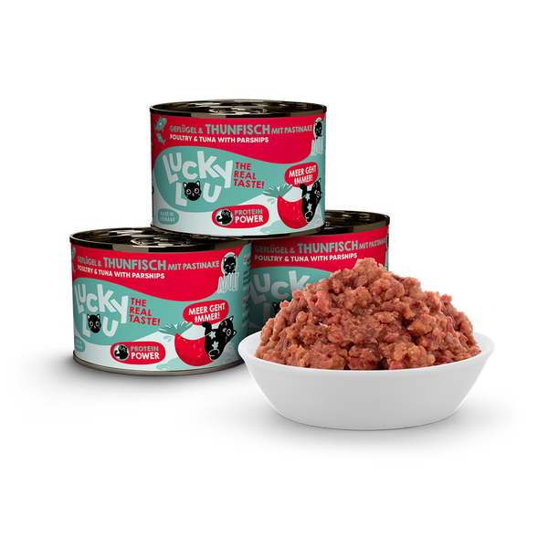 Lucky Lou® Lifestage Adult Geflügel & Thunfisch 200g Katzennassfutter