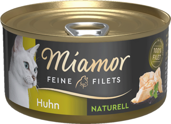 Miamor Feine Filets naturell Huhn   |  Dose   |  80g Katzennassfutter