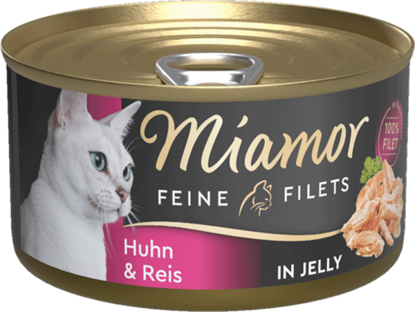 Miamor Feine Filets in Jelly Huhn & Reis   |  Dose   |  100g Katzennassfutter