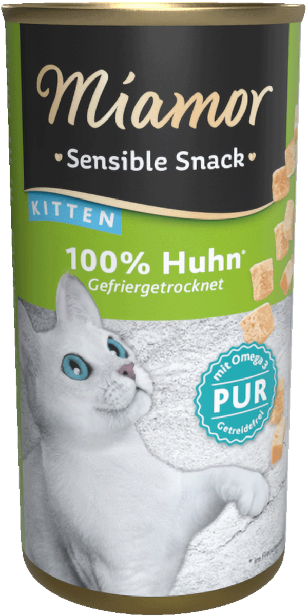 Miamor Sensible Snack Kitten - Huhn Pur   |  Dose   |  30g Katzenleckerli