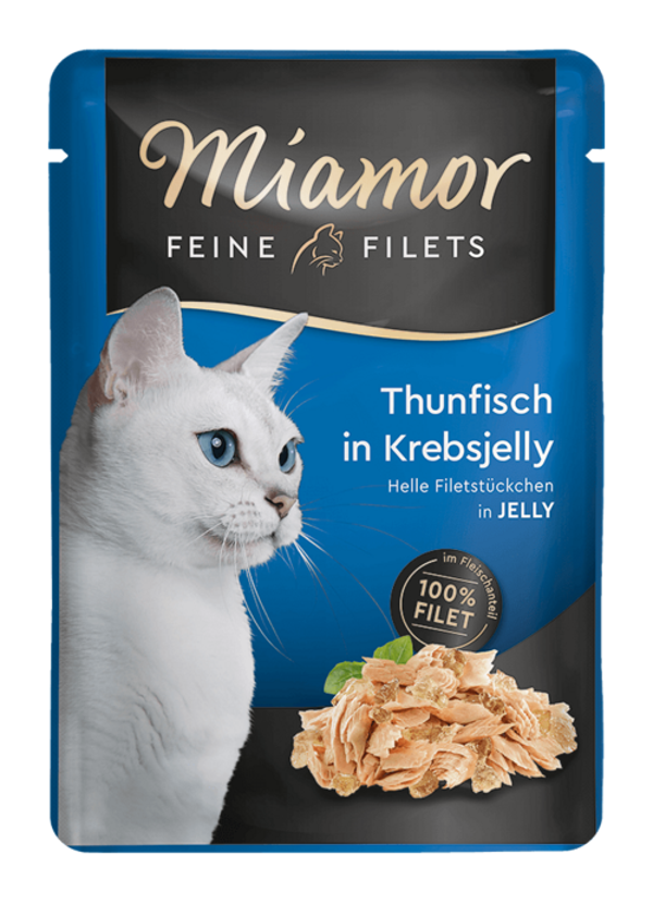 Miamor Feine Filets in Jelly Thunfisch in Krebsjelly   |  Frischebeutel   |  100g Katzennassfutter