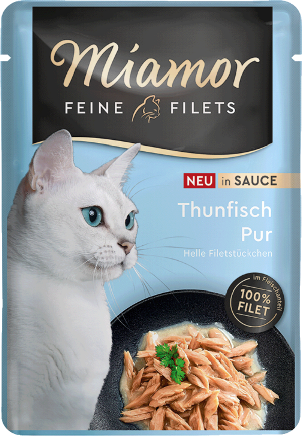 Miamor Feine Filets in Sauce Skipjack Thunfisch   |  Frischebeutel   |  100g Katzennassfutter