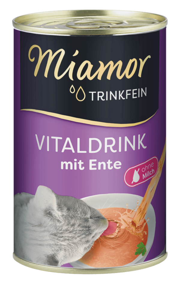 Miamor Trinkfein Vitaldrink mit Ente   |  Dose   |  135ml Katzennassfutter