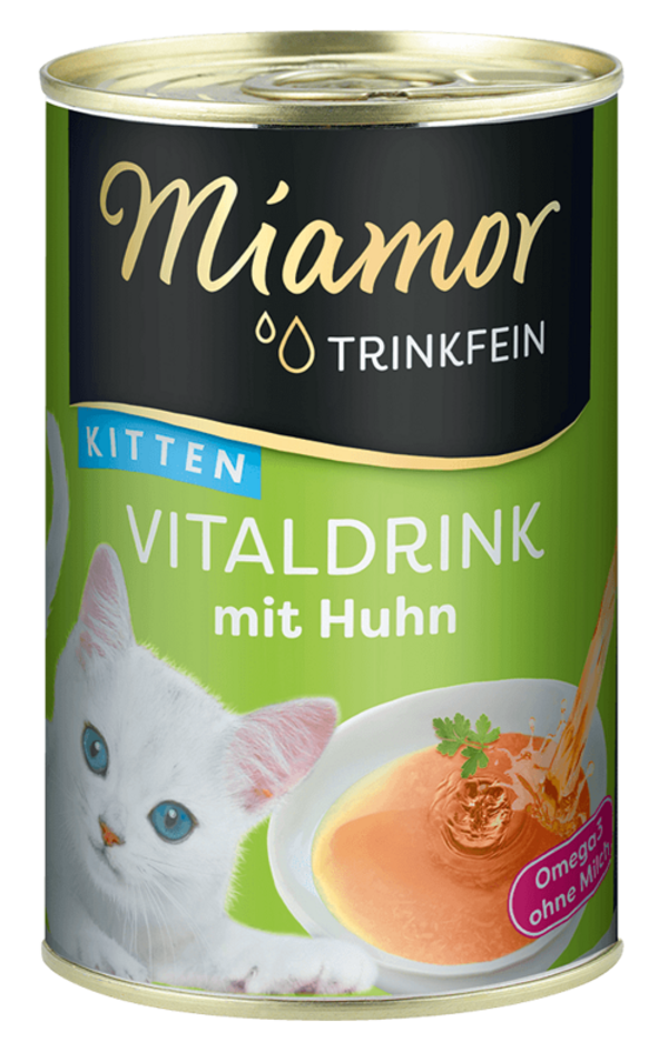 Miamor Trinkfein Vitaldrink mit für Kitten mit Huhn   |  Dose   |  135ml Katzennassfutter