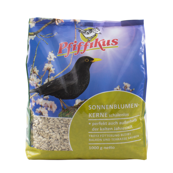 Pfiffikus Sonnenblumenkerne schalenlos 1kg Wildvogel