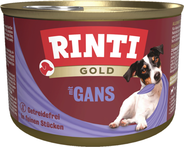 Rinti Gold Gans   |  Dose   |  185g Hundenassfutter