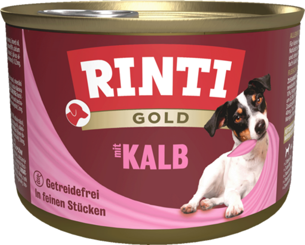 Rinti Gold Kalb   |  Dose   |  185g Hundenassfutter