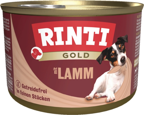 Rinti Gold Lamm   |  Dose   |  185g Hundenassfutter