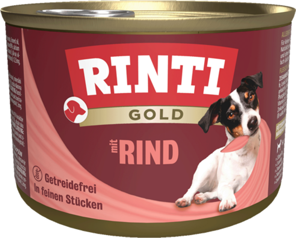 Rinti Gold Rind   |  Dose   |  185g Hundenassfutter