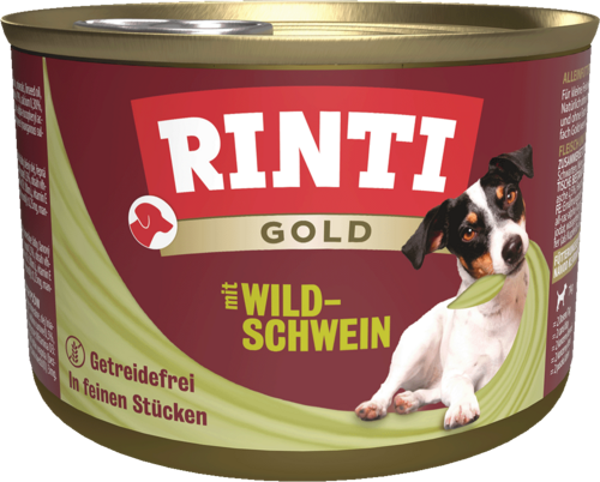 Rinti Gold Wildschwein   |  Dose   |  185g Hundenassfutter