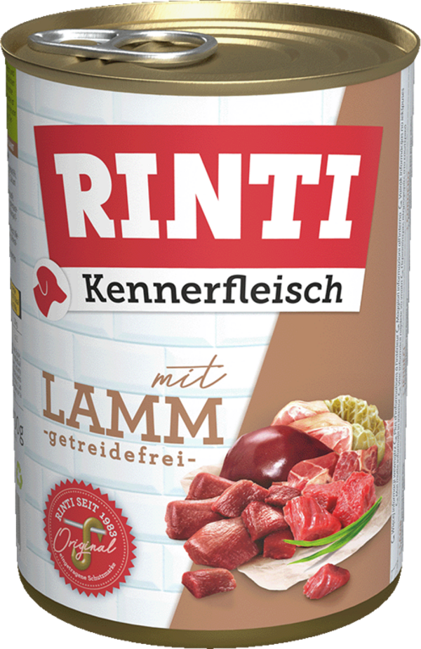 Rinti Kennerfleisch Lamm   |  Dose   |  400g Hundenassfutter