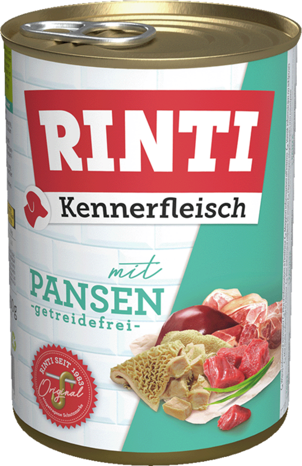 Rinti Kennerfleisch Pansen   |  Dose   |  400g Hundenassfutter