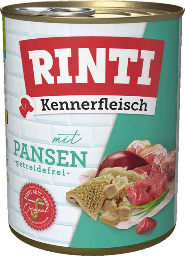 Rinti Kennerfleisch Pansen   |  Dose   |  800g Hundenassfutter