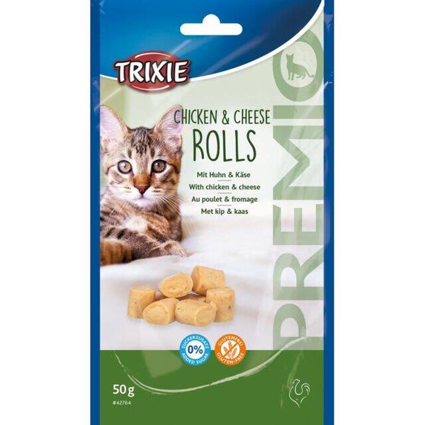 Premio Rolls mit Huhn & Käse 50g Katzenleckerli
