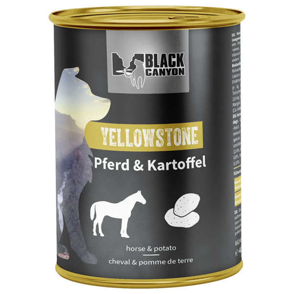BLACK CANYON Pferd & Kartoffel YELLOWSTONE Nassfutter 410g Hundenassfutter