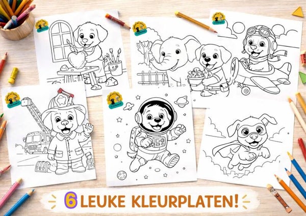 6 leuke kleurplaten om zelf te printen