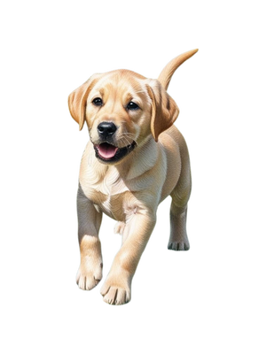 Gizmo, de vrolijke golden labradorpup