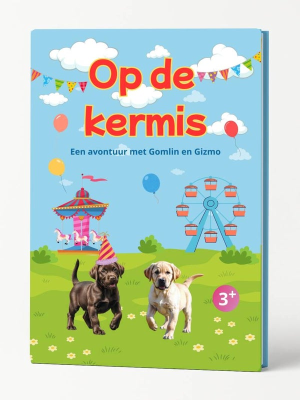 Het leesboek Op de kermis van Gomlin en Gizmo