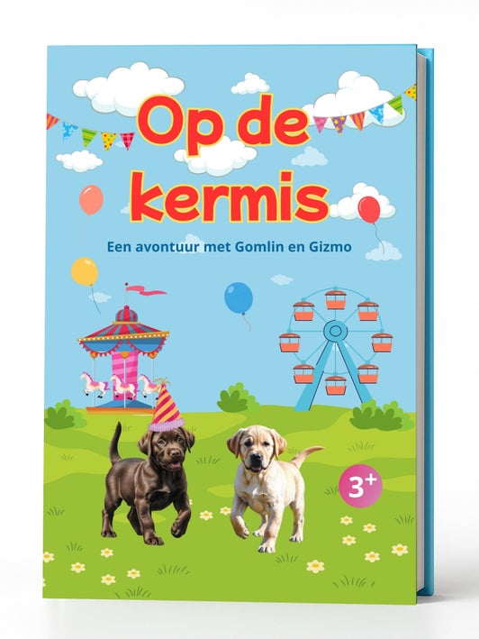 Pagina uit Op de kermis — illustraties