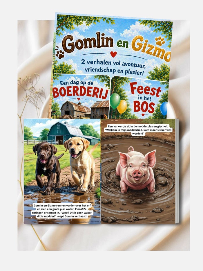 Binnenkant van een Gomlin en Gizmo boek
