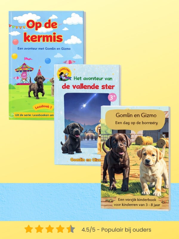 3 populaire leesboeken Gomlin en Gizmo pakket