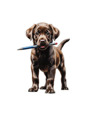 Gomlin, de bruine labradorpup
