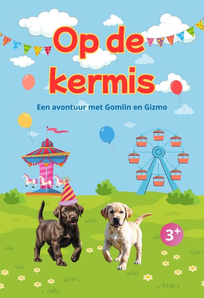Op de kermis — voorkant hardcover