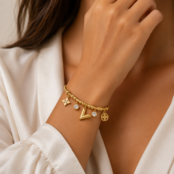 Armband "Wiwi2" 18k vergoldet