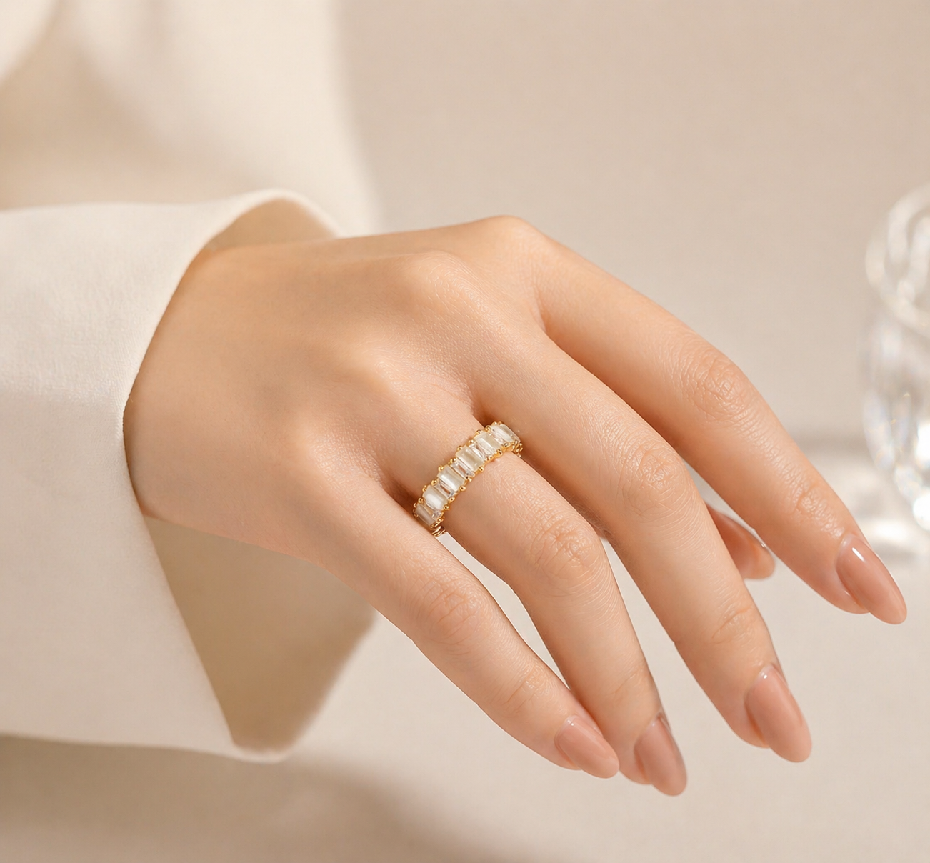 Ring "Glamour" vergoldet