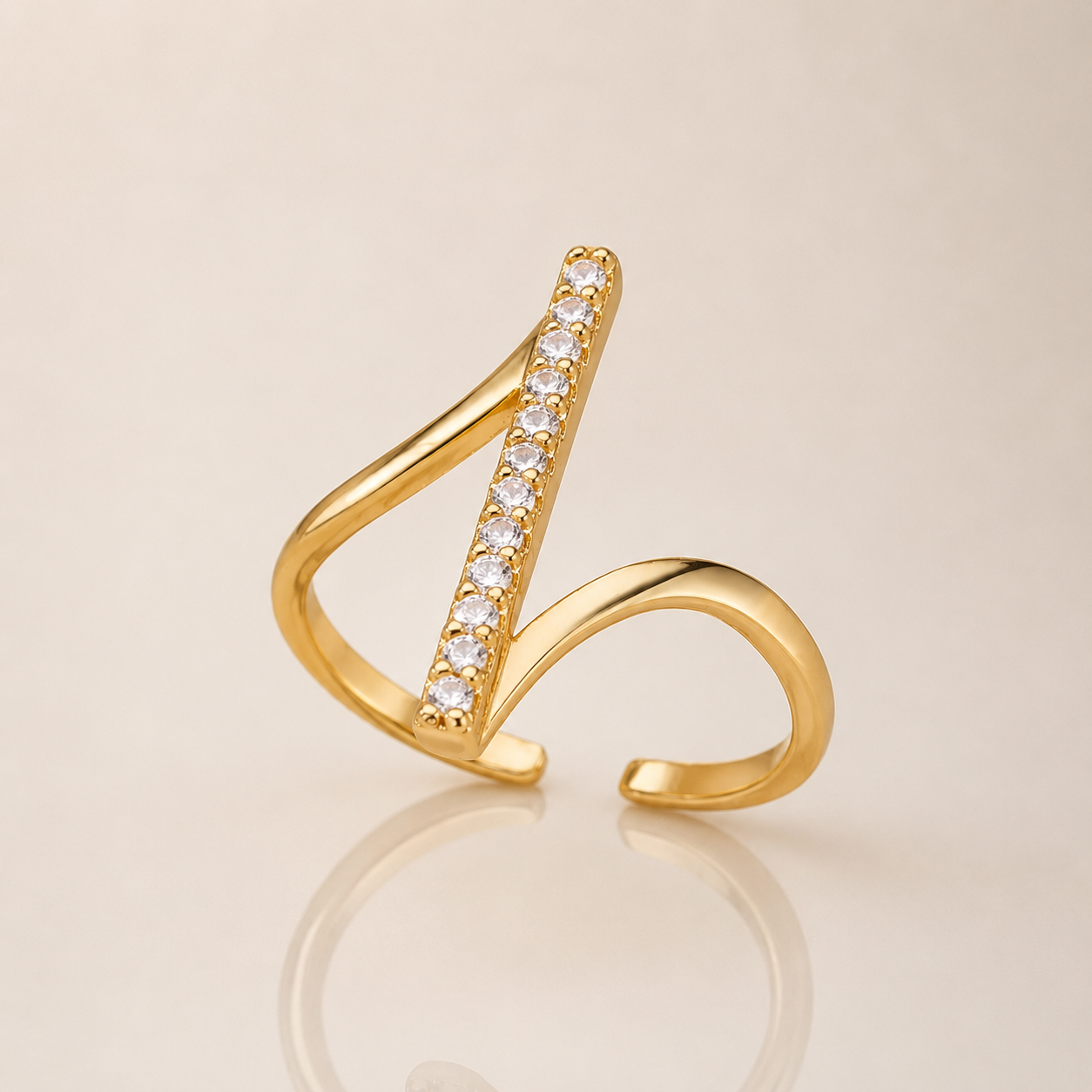 Ring "Linda" 18k vergoldet