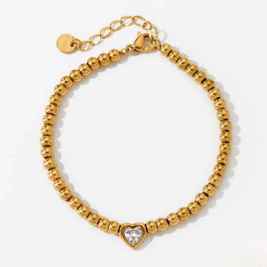Armband "Heart“ 16k vergoldet