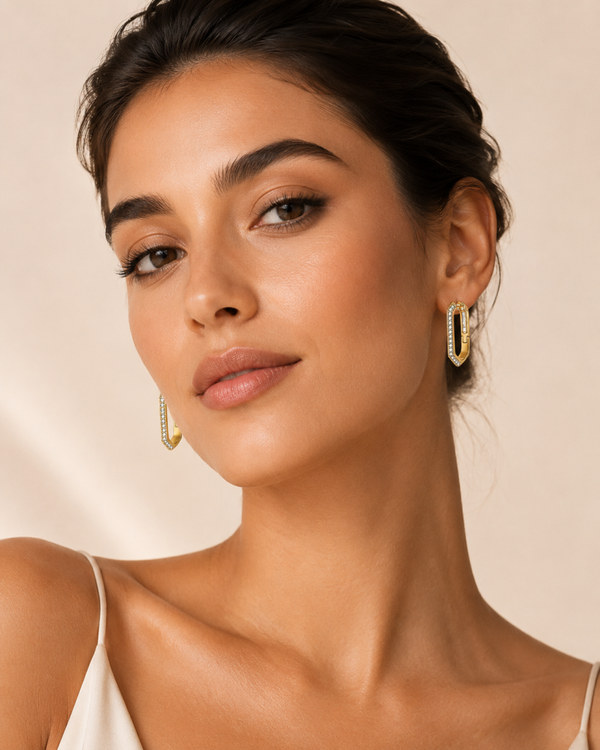 Ohrringe "Selena2“ 18k vergoldet