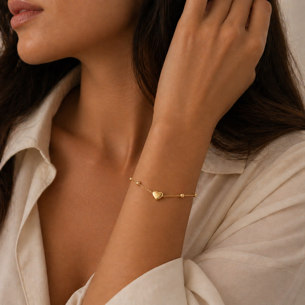 Armband "Coeur“ 18k vergoldet