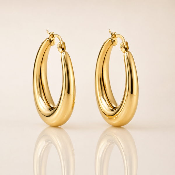 Creolen „Chunky Hoop“ Gold
