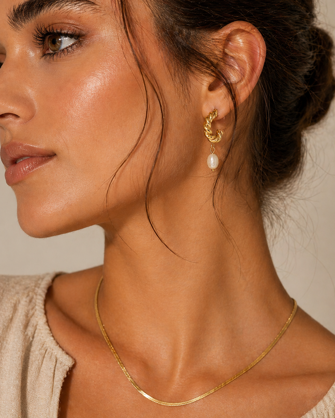Ohrringe „Hoop“ Gold