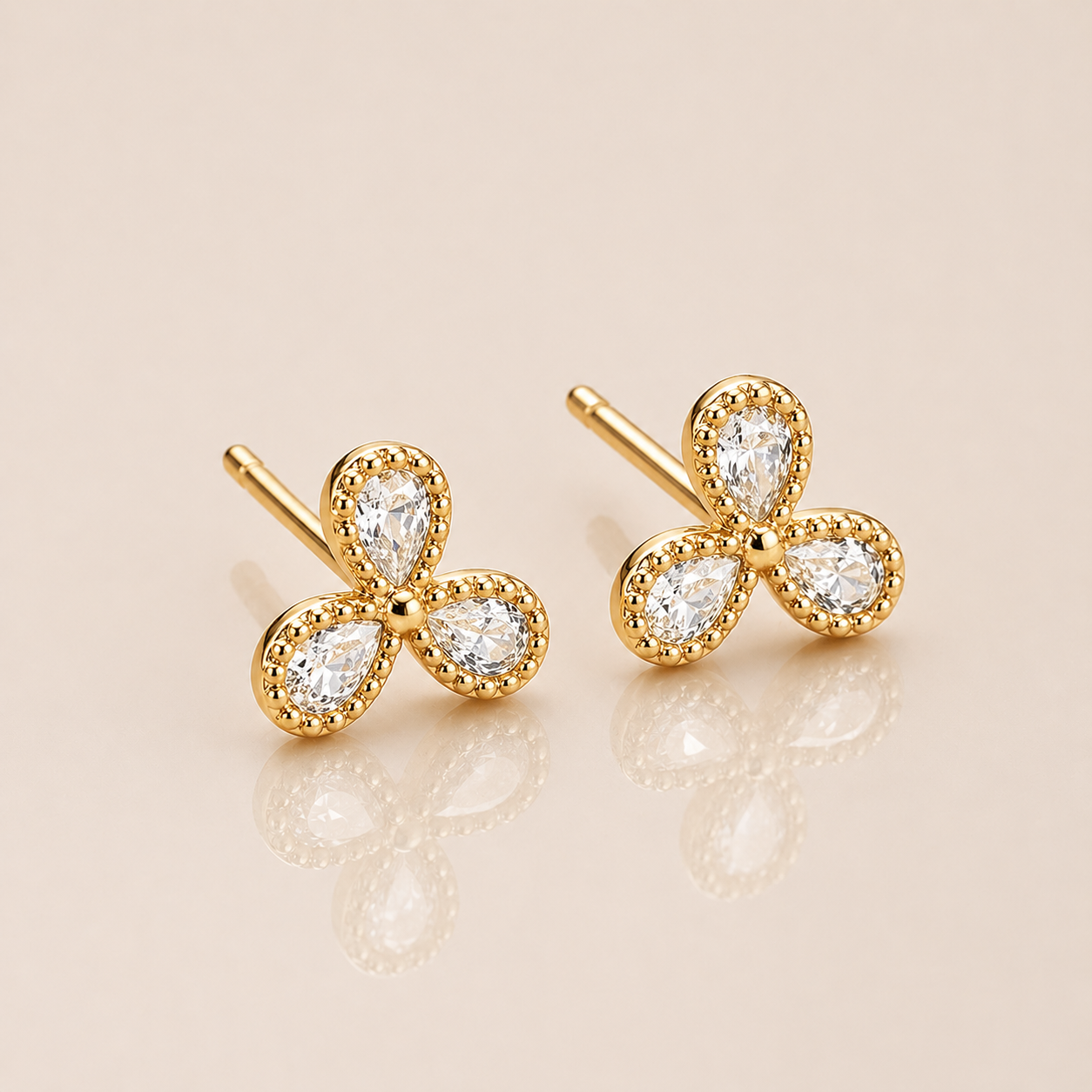 Ohrstecker "Alice" 18K vergoldet