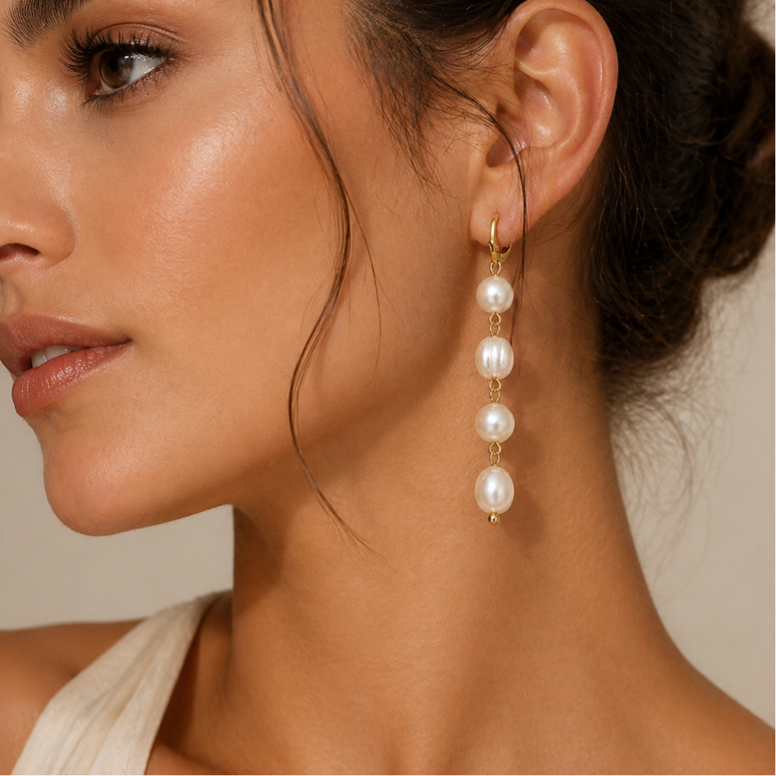 Ohrringe „Perla“ 18K vergoldet