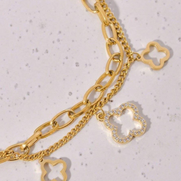 Armband "Clover Diamond“