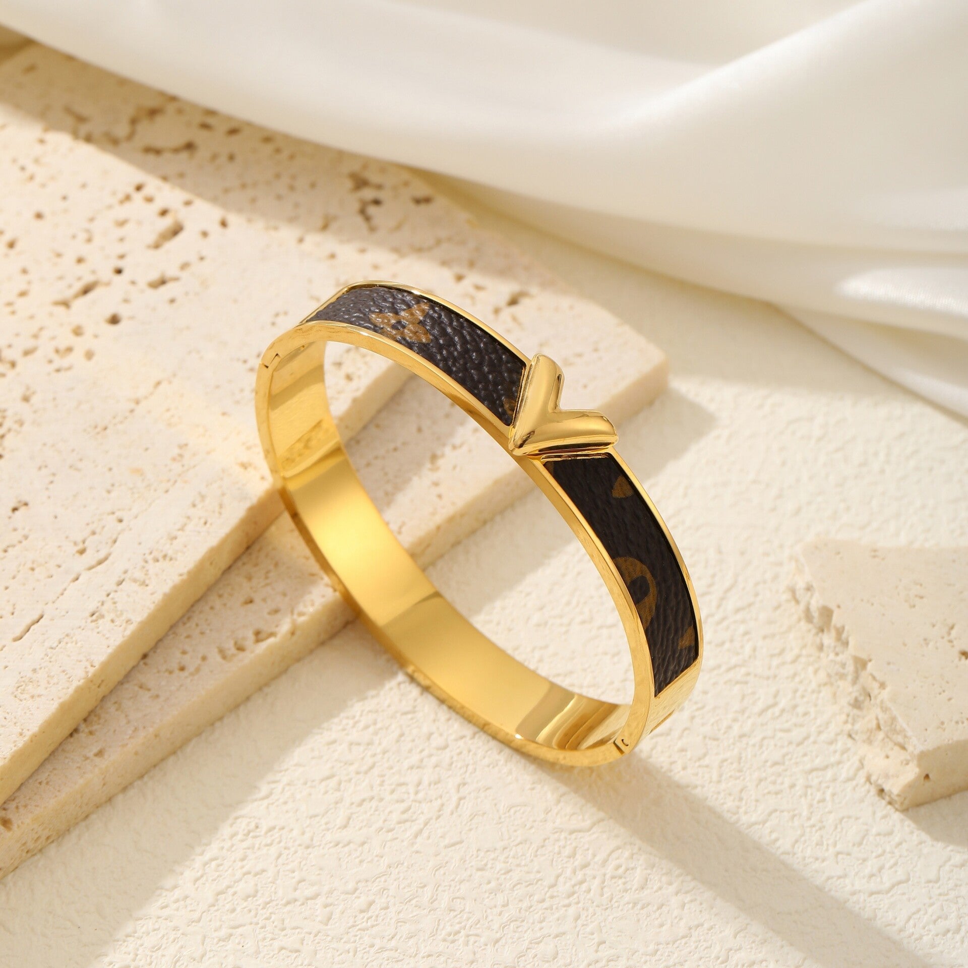 Armreif "Louis" 18k vergoldet