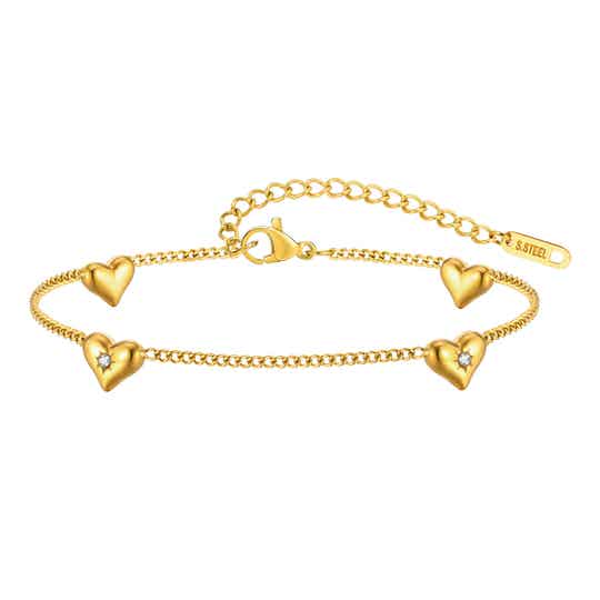 Armband "Love“ 18k vergoldet