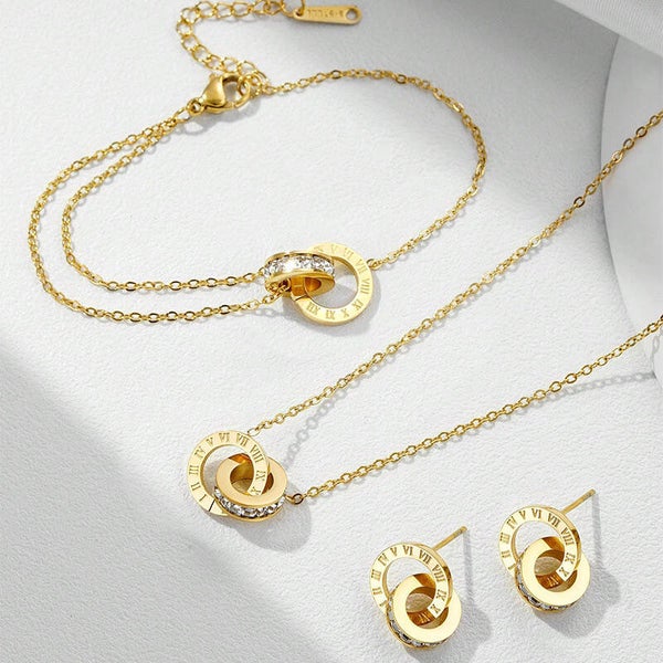 Set "Cara" 18k vergoldet