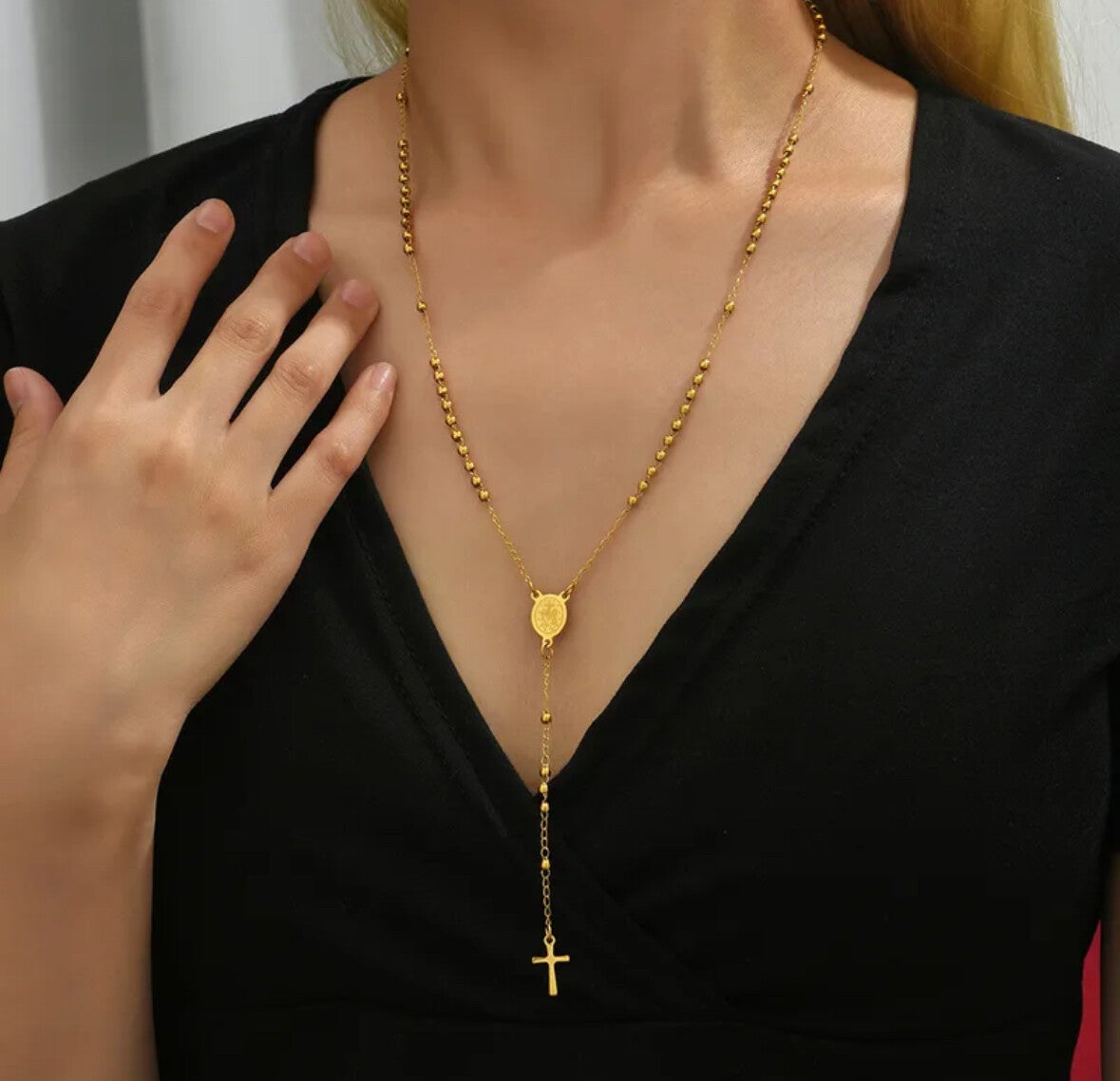 Halskette "Faith" 18K vergoldet