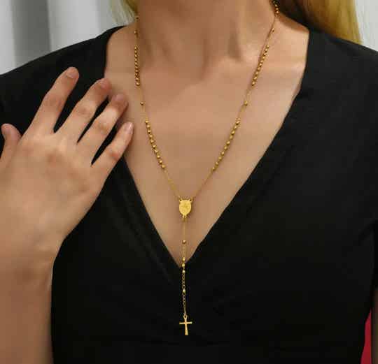 Halskette "Faith" 18K vergoldet