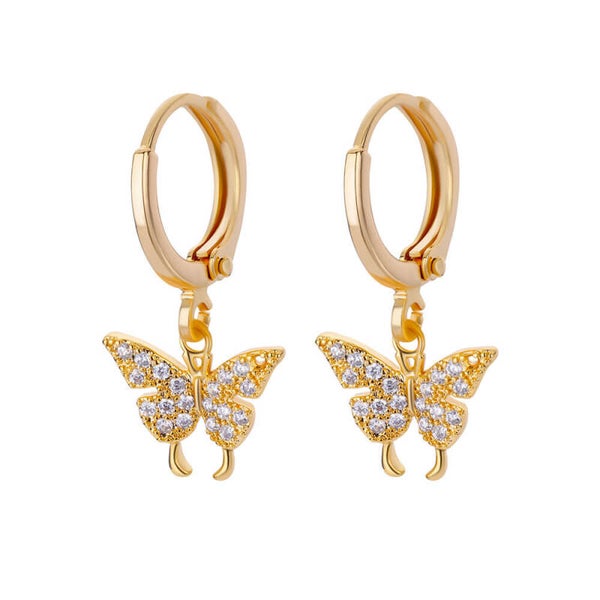 Ohrringe „Papillon 2“ 18k vergoldet