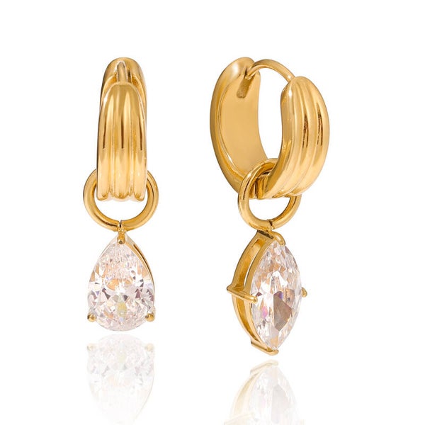 Ohrringe "Silvia" 18K vergoldet