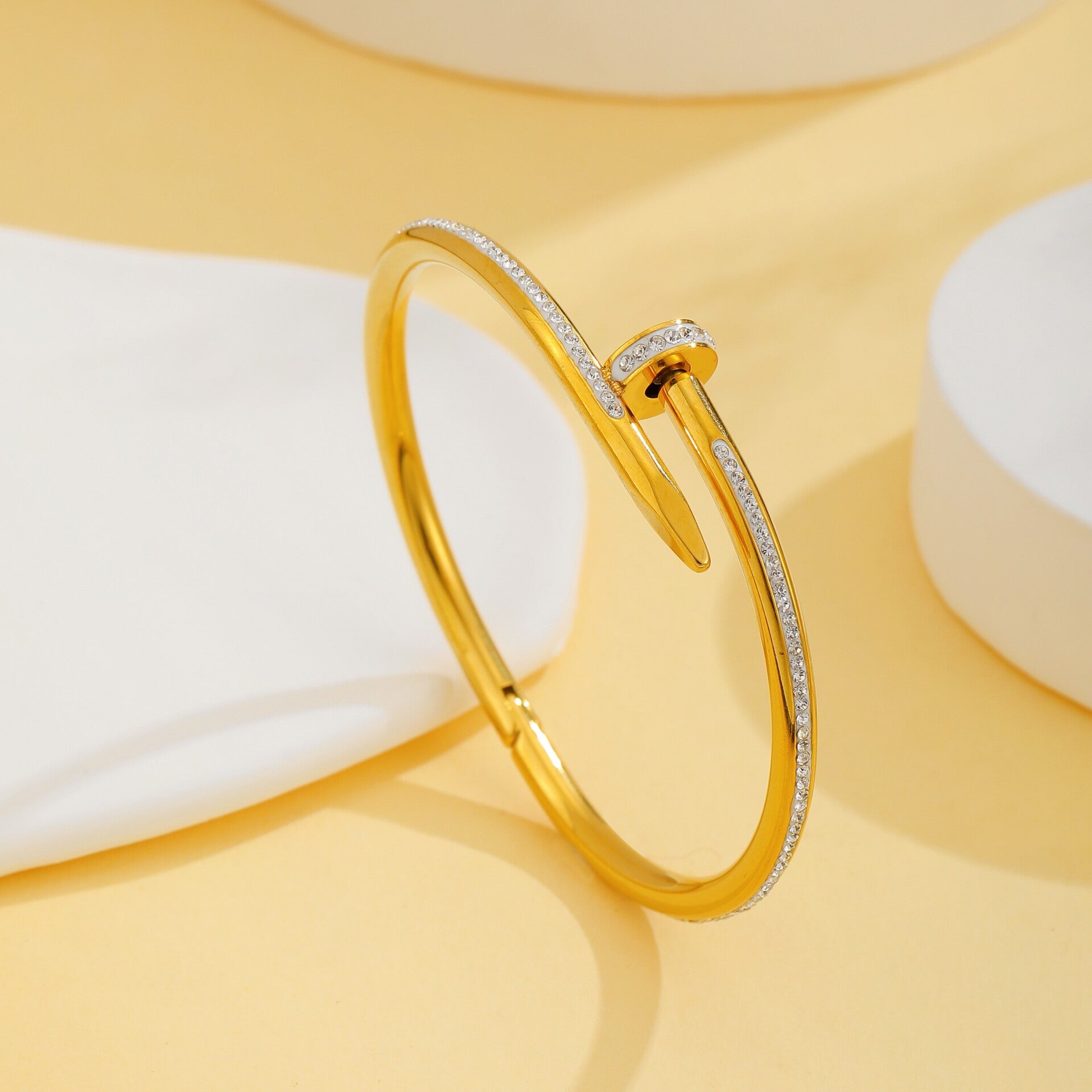 Armreif "Celine“ Gold Diamond