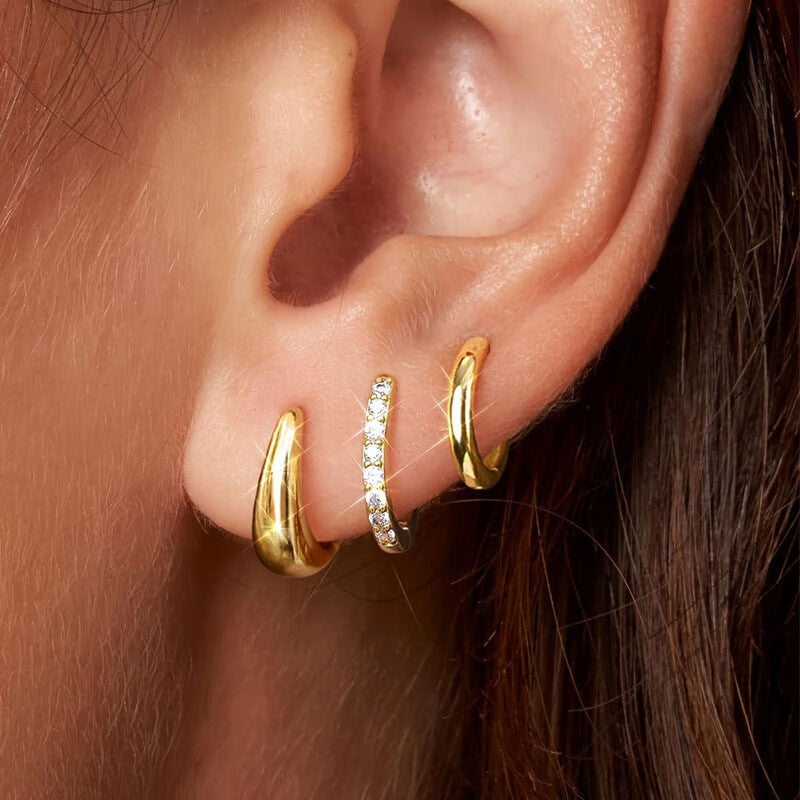 Ohrring-Set „Lina“ 18K vergoldet